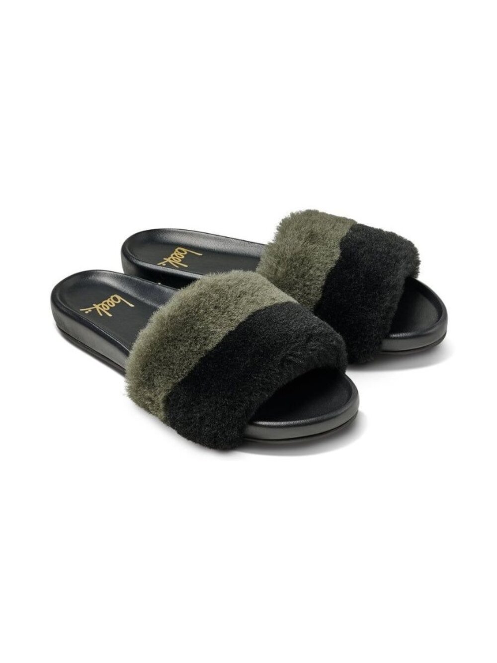 NEW Beek Gallito Mas Genuine Shearling Slide Sandals Plush Comfort Womens 8